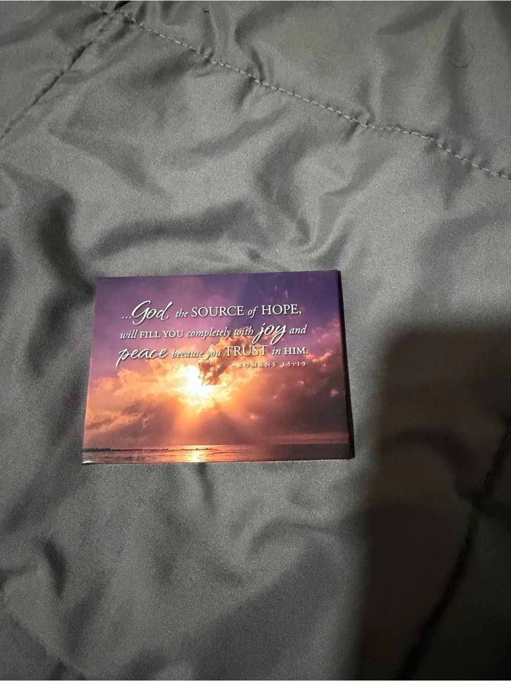 Inspirational Sunset magnet Plaque - Purple and Orange